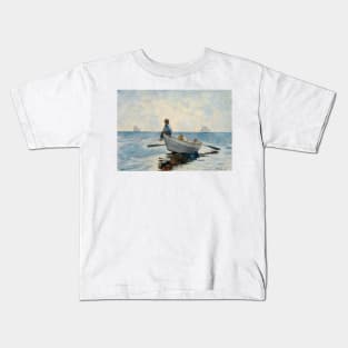 Boys in a Dory by Winslow Homer Kids T-Shirt